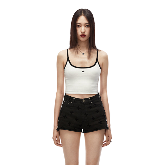 SMFK Compass Vintage Suspenders White