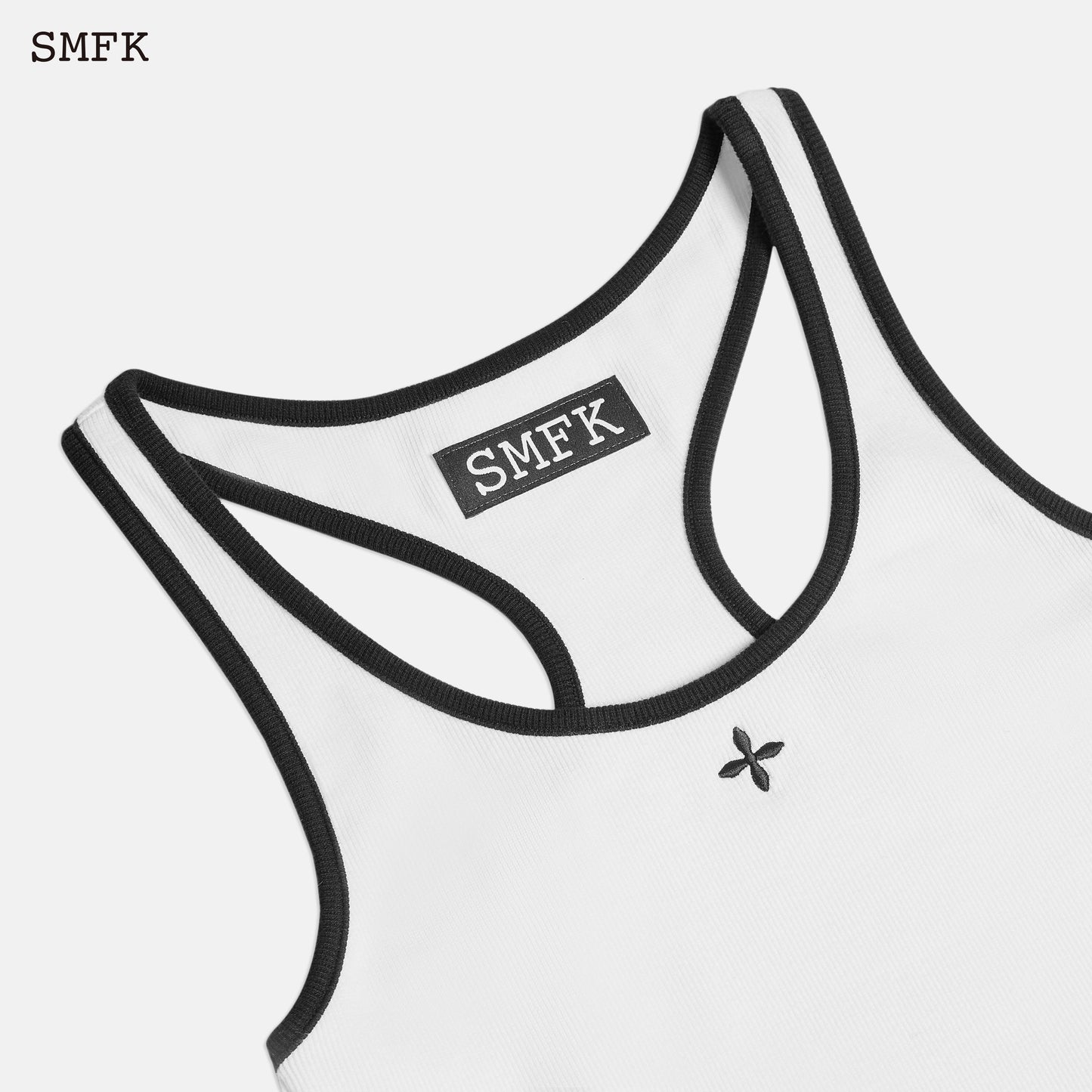 SMFK Compass Vintage Tennis Tank Dress White