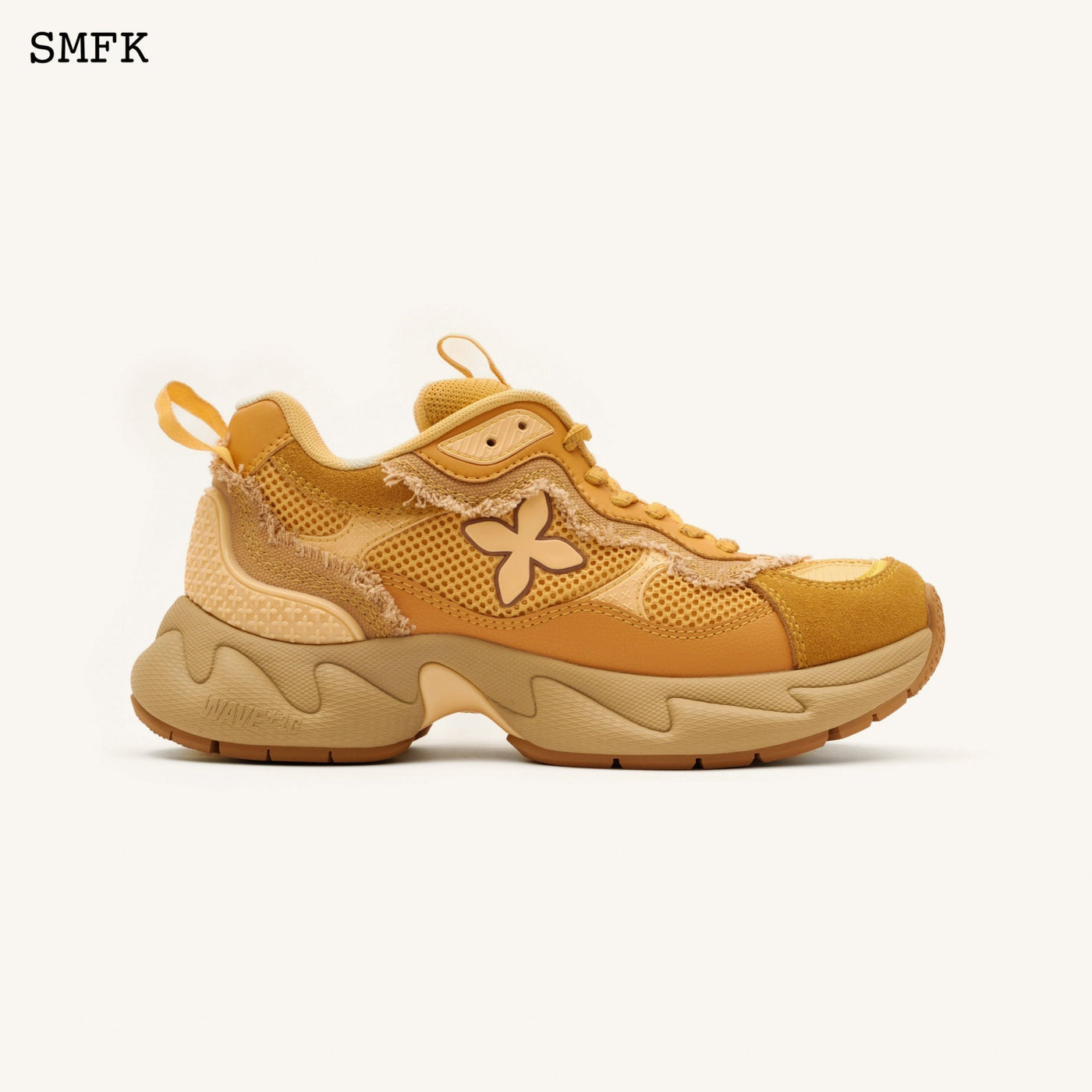 SMFK Compass Wave Retro Jogging Shoes In Brown