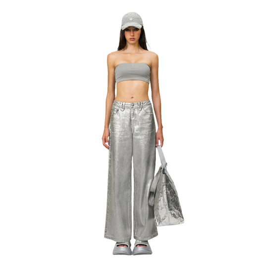 SMFK Compass Wild Classic Wide-Leg Jeans Silver