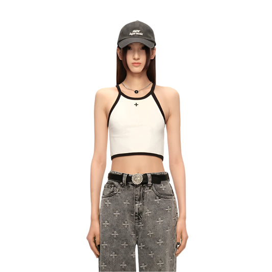 SMFK Cross Retro Vacation Vest White