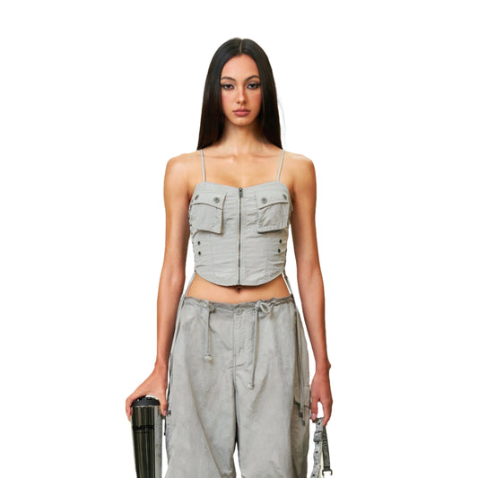 SMFK FUTURE Storm Utility Tank Top Silver