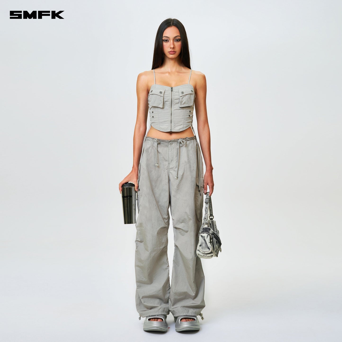 SMFK FUTURE Storm Utility Tank Top Silver