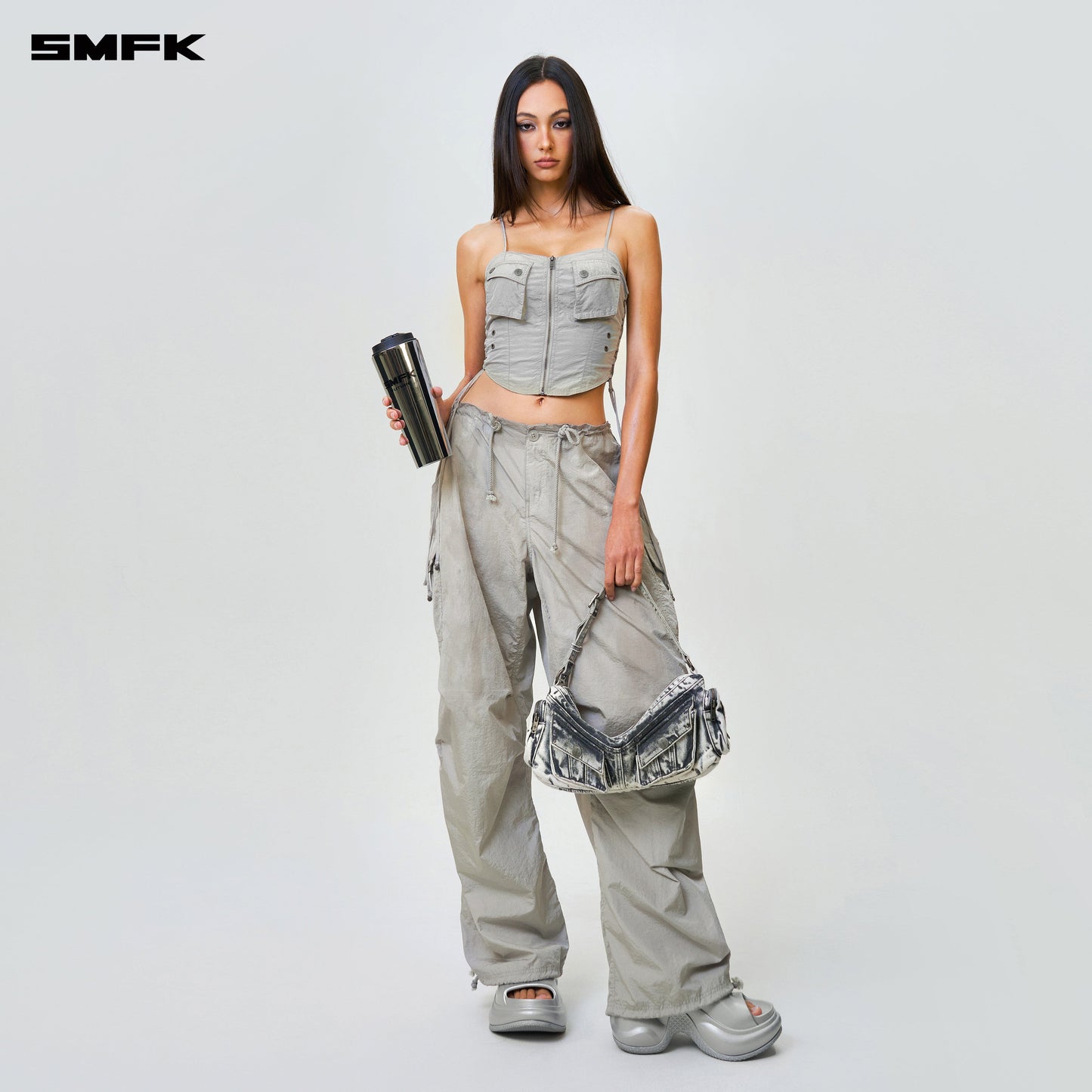 SMFK FUTURE Storm Utility Tank Top Silver
