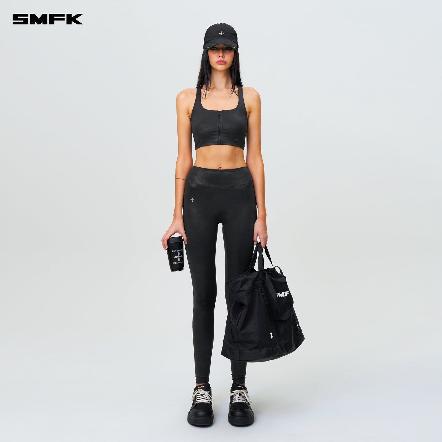 SMFK FUTURE Wave Body Shaping Long Pants Black