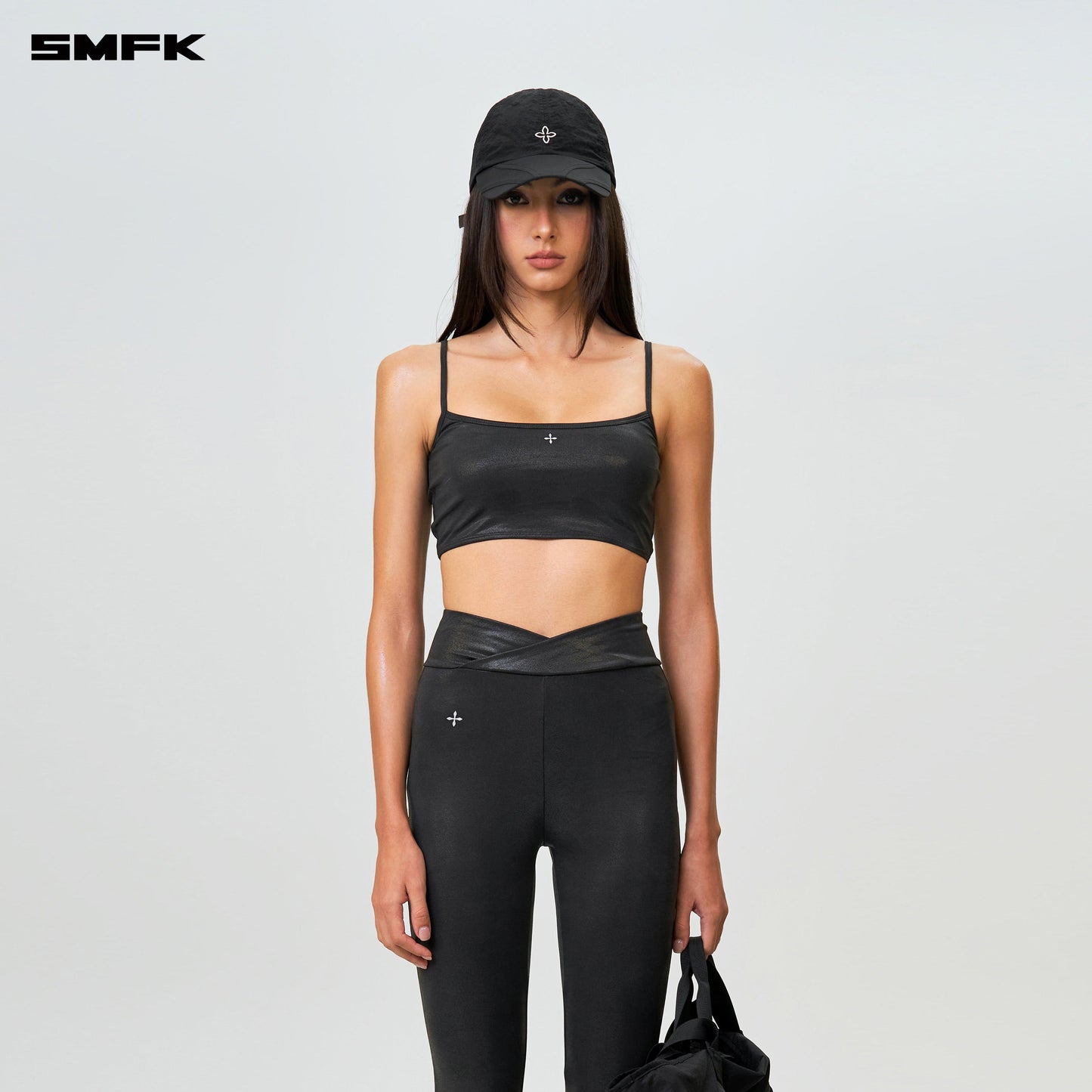 SMFK FUTURE Wave Mindful Body Shaping Strap Top Black