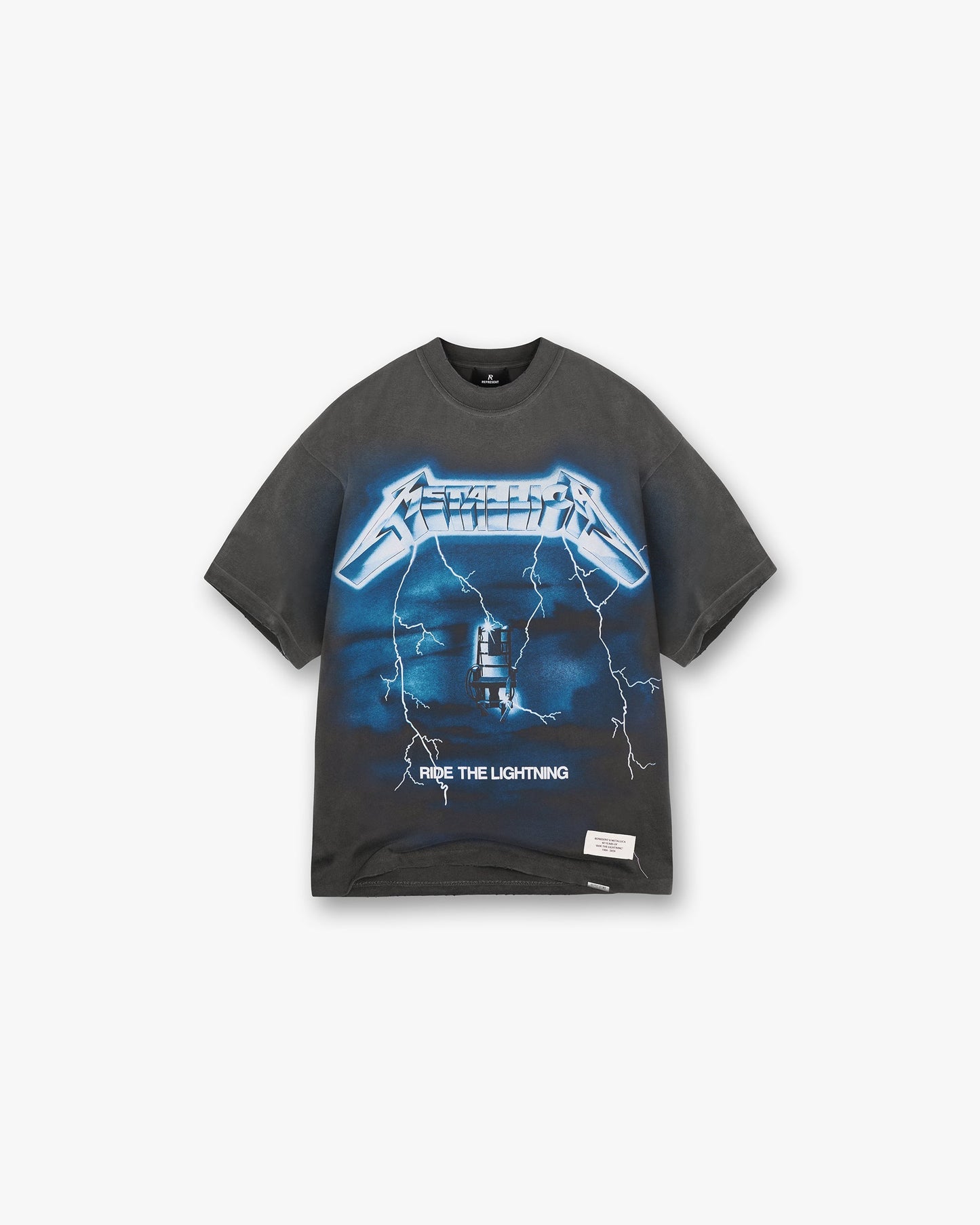 REPRESENT Metallica Ride The Lightning SS T-shirt Vintage Grey