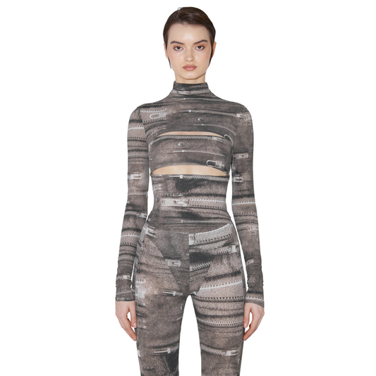 MISBHV Elena Zipper Turtleneck Longsleeve