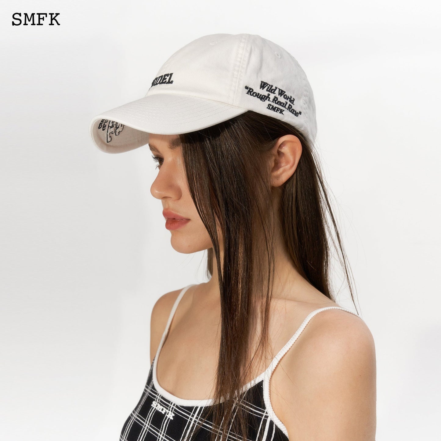 SMFK Model White Baseball Hat