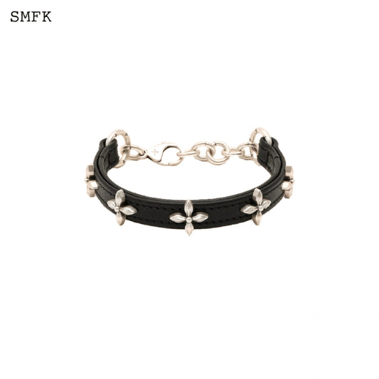 SMFK Compass Black Garden Leather Anklet the Black Garden