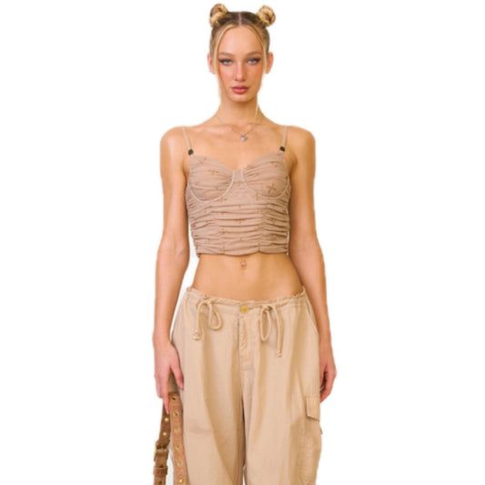SMFK Temple Garden Corset Sling Top Nude
