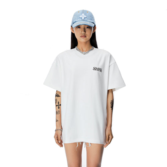SMFK White Branding Oversized Tee