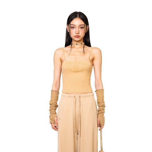 SMFK WildWorld Cross Knitted Crop Top