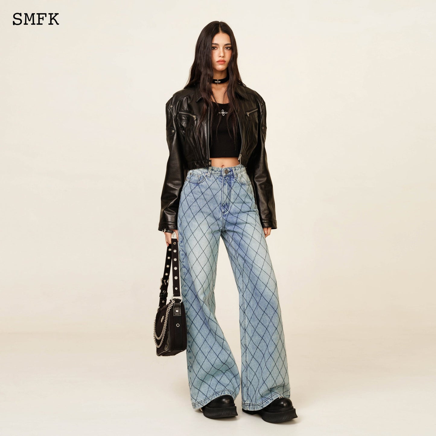 SMFK WildWorld Cross Sporty Vest Top In Black