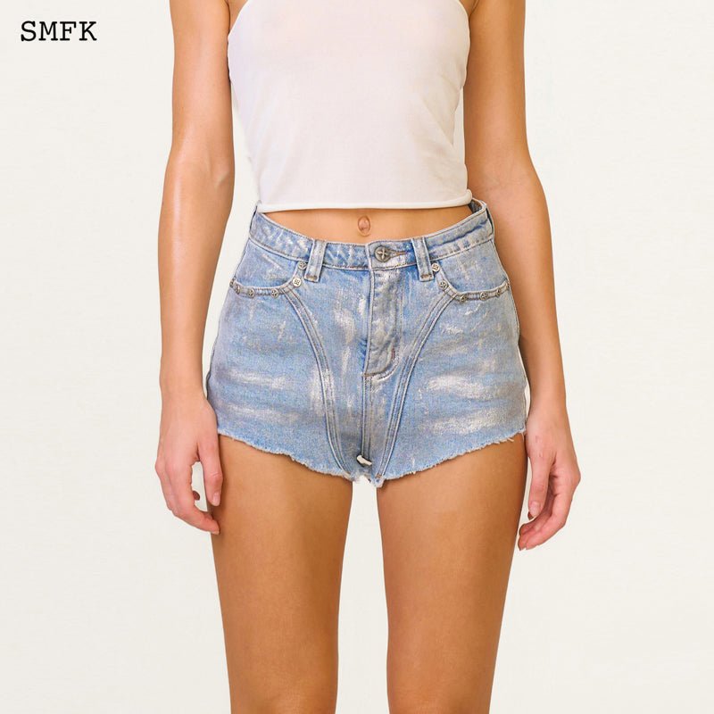 SMFK WildWorld Rider Blue Denim Short Jeans