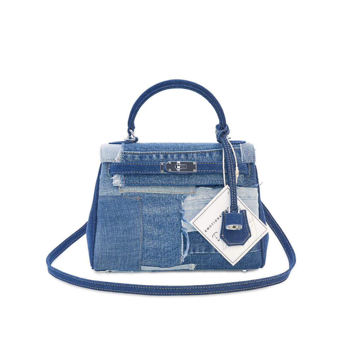 EMOTIONAL WORLD Reproduction-Vintage Shoulder Bag Multi Denim 25