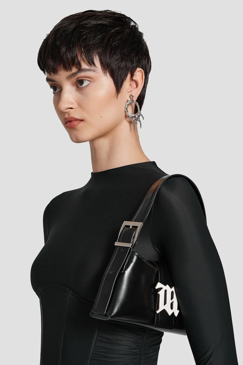 MISBHV Leather Shoulder Bag Mini Black