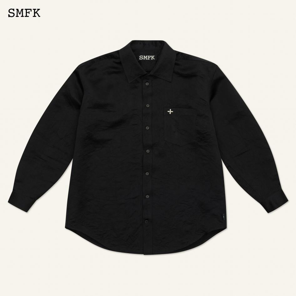 SMFK Compass Cross Classic Satin Wide Shirt