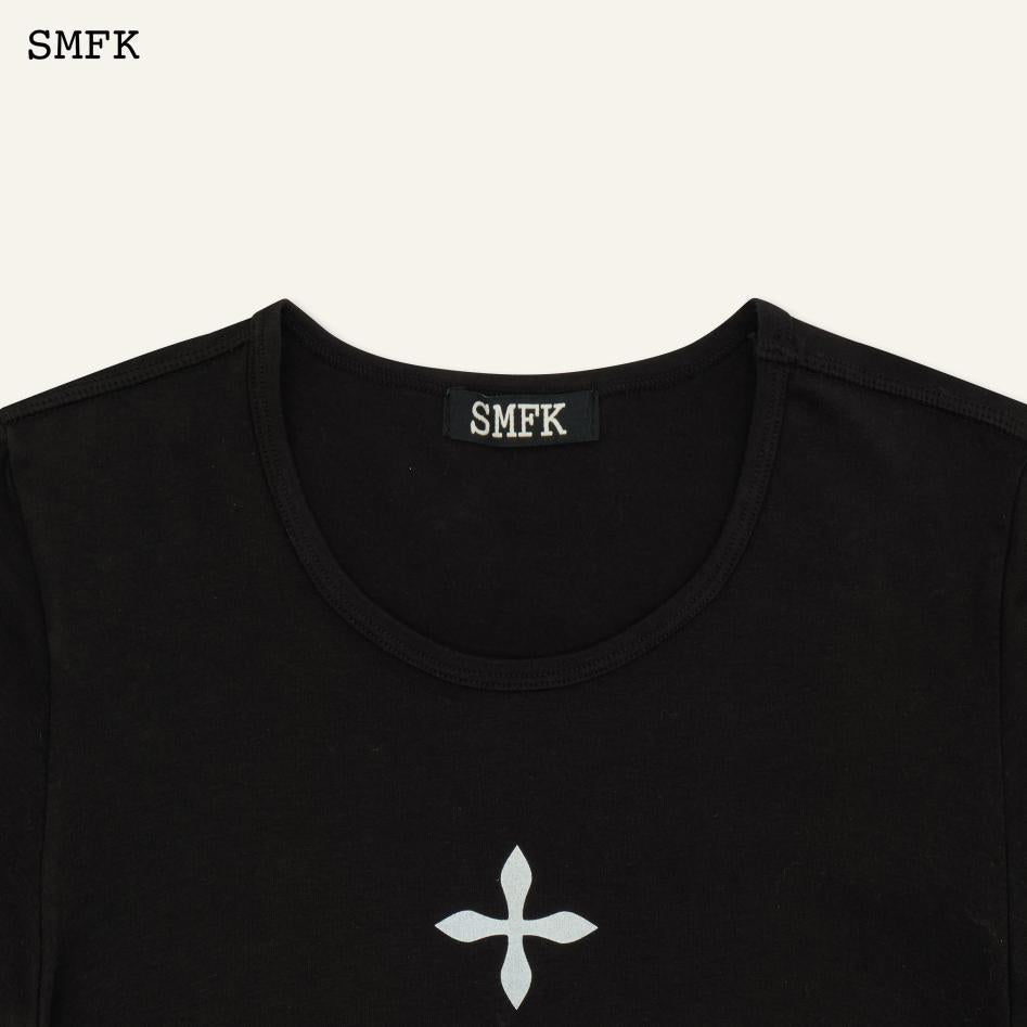 SMFK Compass Cross Classic Athletic Tight Tee BlacK