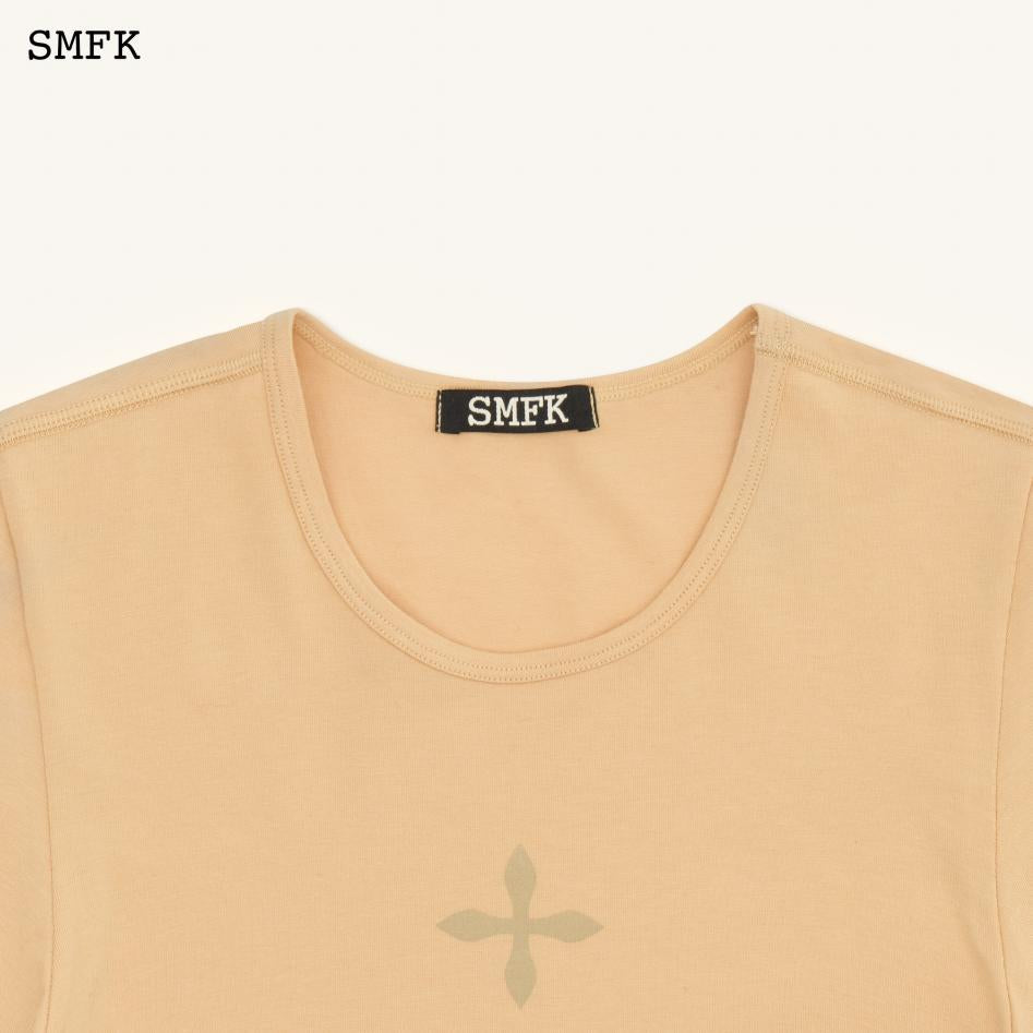 SMFK Compass Cross Classic Athletic Tight Tee Sand
