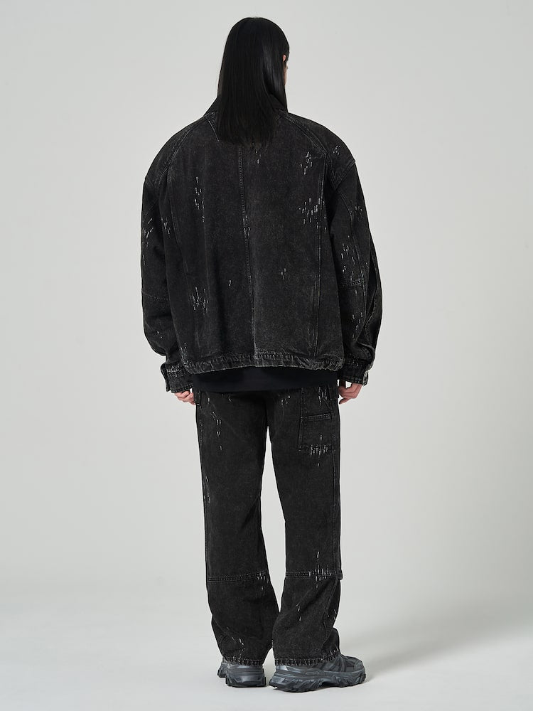 JUUN.J Denim Painter Pants Black