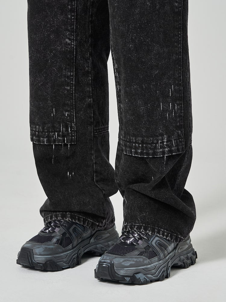JUUN.J Denim Painter Pants Black