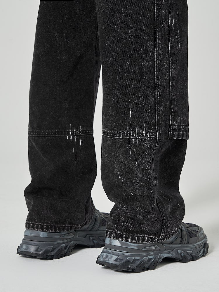 JUUN.J Denim Painter Pants Black