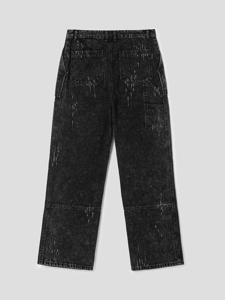 JUUN.J Denim Painter Pants Black