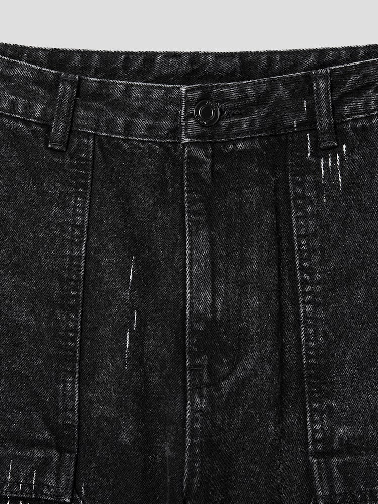 JUUN.J Denim Painter Pants Black