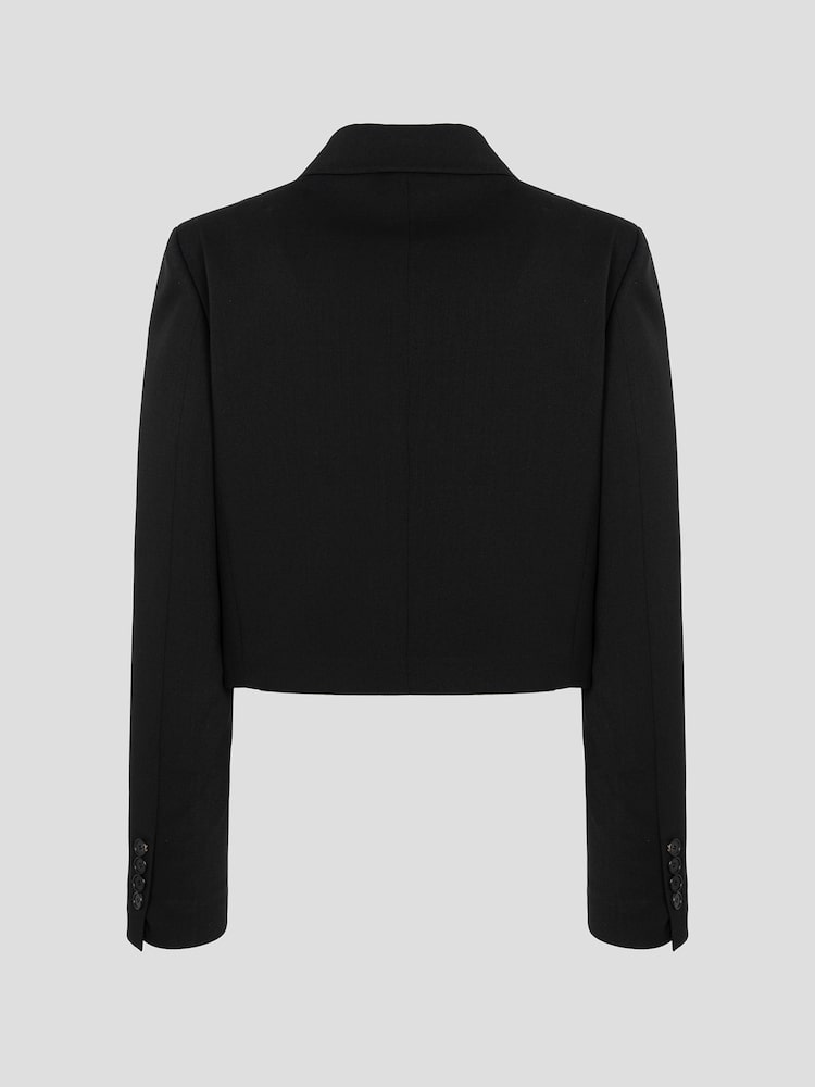 JUUN.J Single Crop Jacket Black