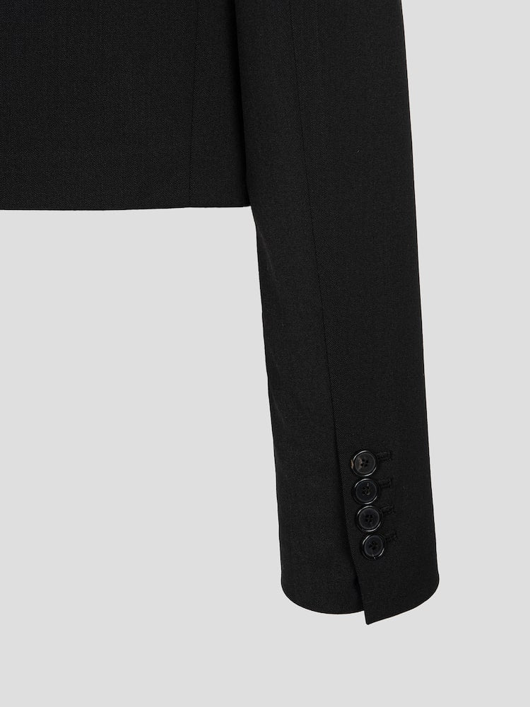 JUUN.J Single Crop Jacket Black