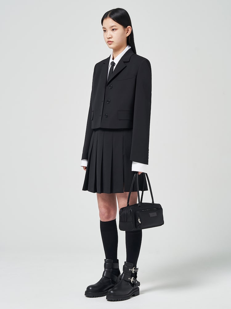 JUUN.J Single Crop Jacket Black