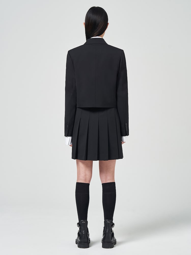 JUUN.J Single Crop Jacket Black