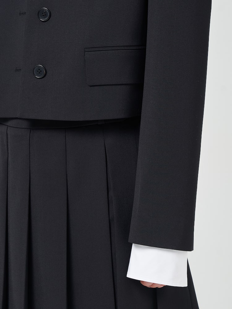 JUUN.J Single Crop Jacket Black
