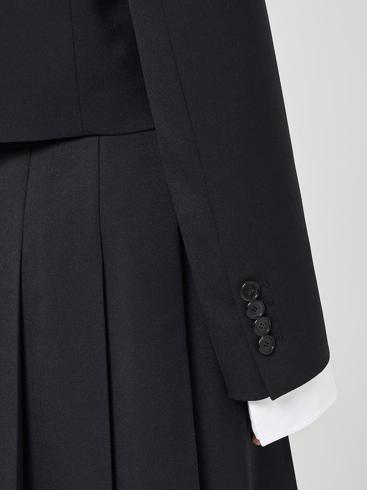 JUUN.J Single Crop Jacket Black