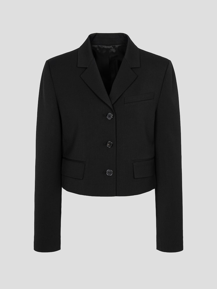 JUUN.J Single Crop Jacket Black