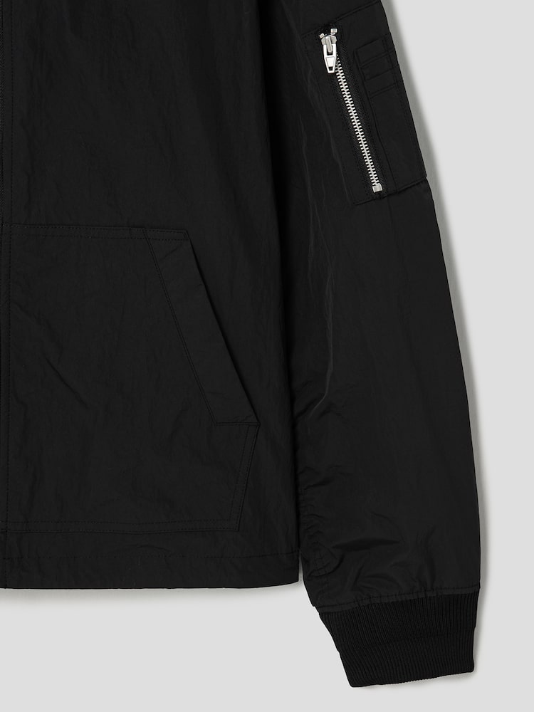 JUUN.J Nylon Puckering Hood Housecleaning Black