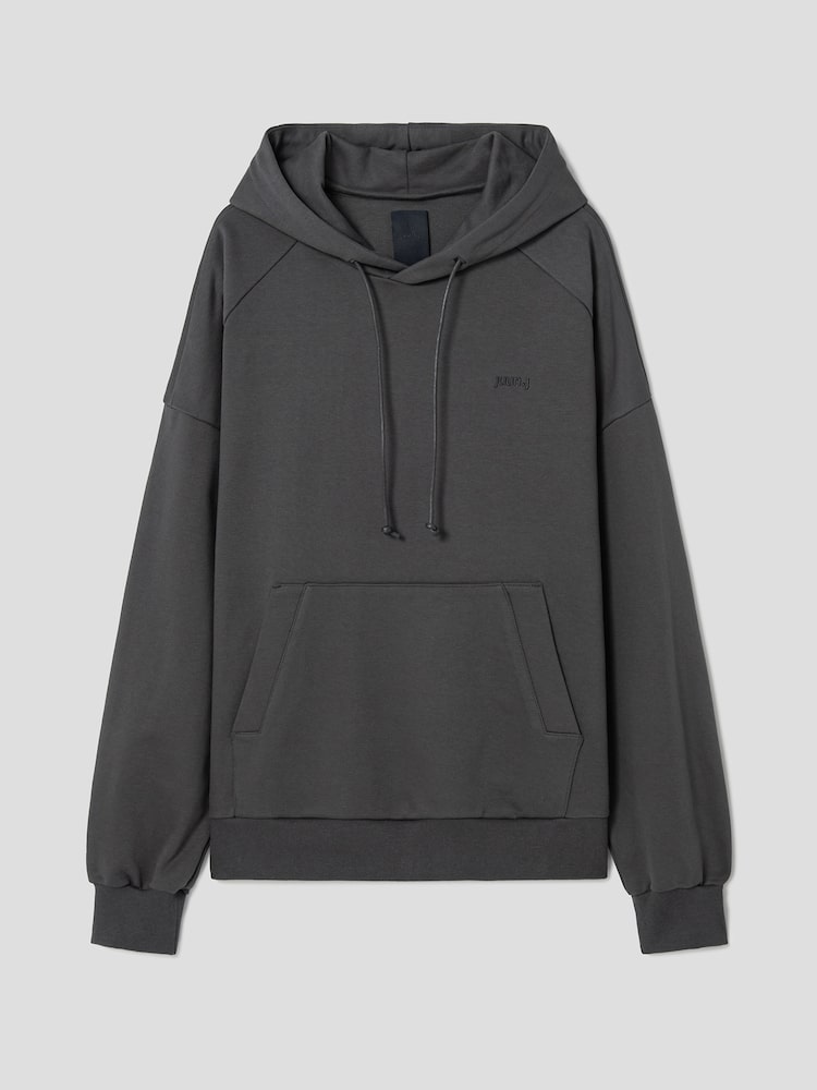 JUUN.J Cotton Ambrodery Rouge Fit Hoodie Grey