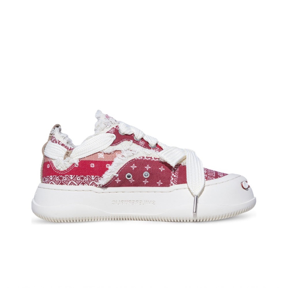 SMILE REPUBLIC Red/ Coarse Canvas