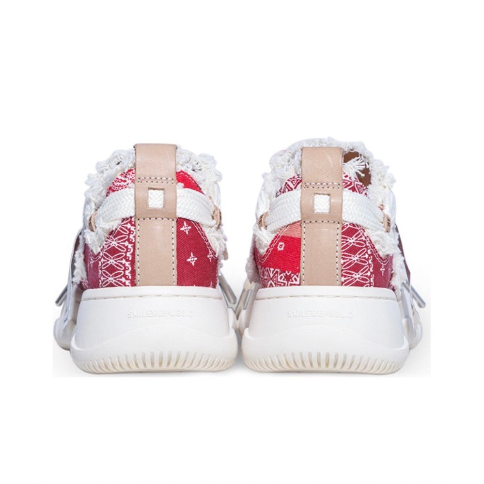 SMILE REPUBLIC Red/ Coarse Canvas