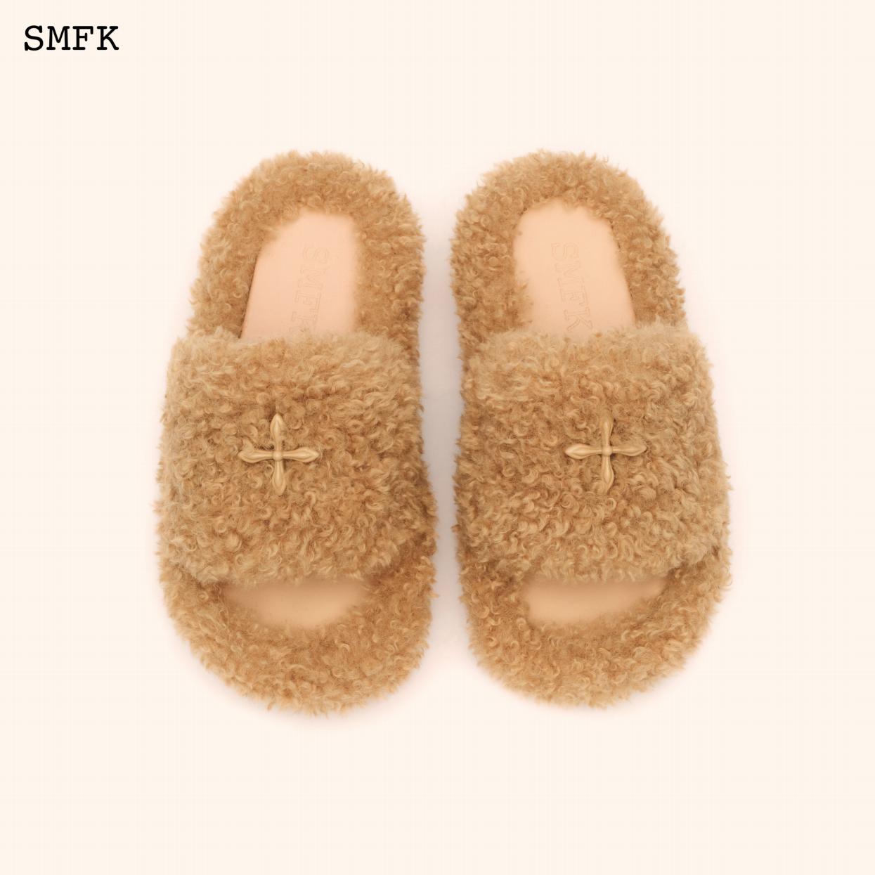 SMFK Compass Woolly Gingerbread Slippers Ginger