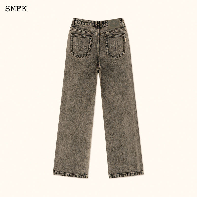 SMFK Compass Mustang Classic Wide Leg Flared Jeans Dusk