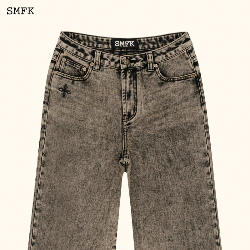 SMFK Compass Mustang Classic Wide Leg Flared Jeans Dusk