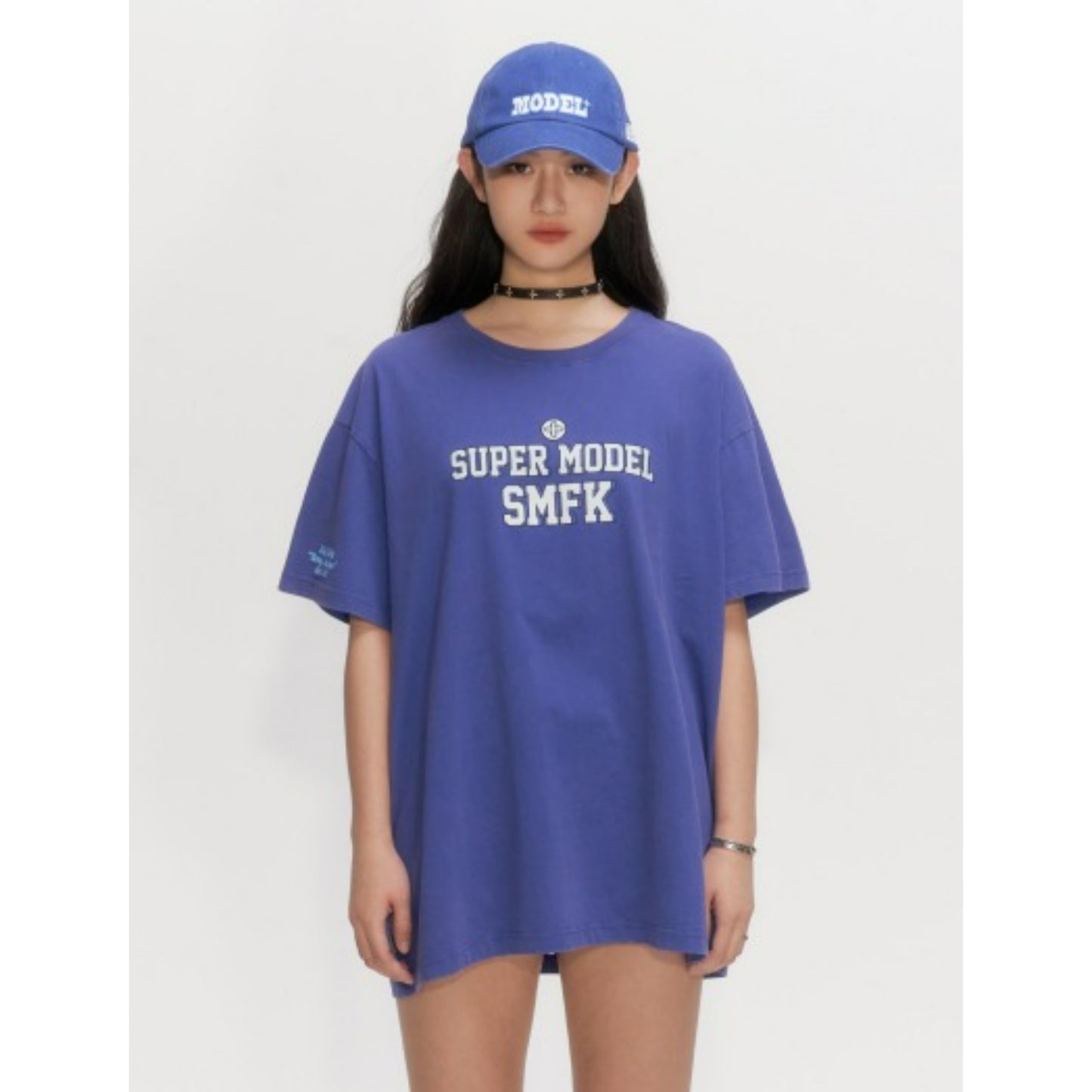 SMFK Oversized Super Model Navy T-Shirt
