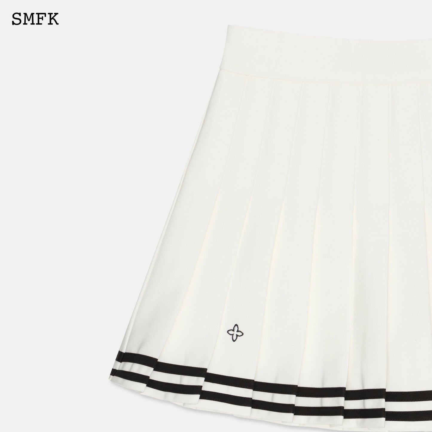 SMFK Compass Academy White Pleated Skirt