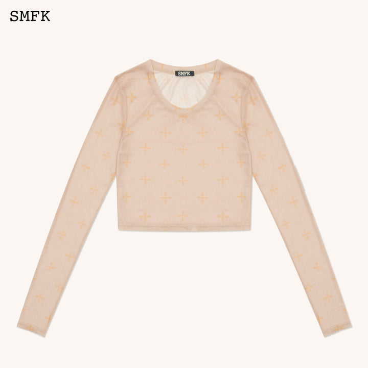 SMFK Garden Desert Mesh Tights Top in Khaki