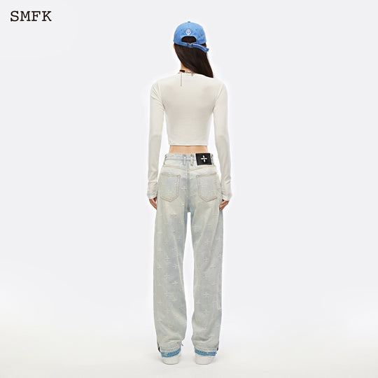 SMFK Midnight Flower Wool Knitted Sweater