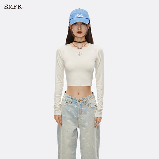 SMFK Midnight Flower Wool Knitted Sweater