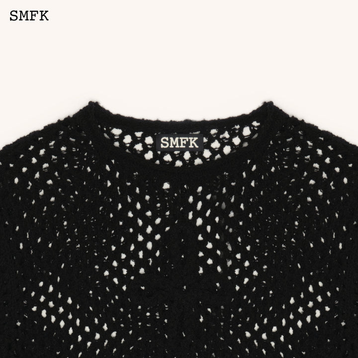 SMFK Wildworld Black Spider Web Hoodie Smock