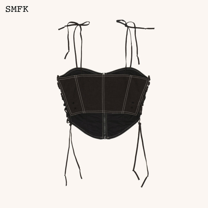 SMFK Wildworld Black Stray Paratrooper Corset Tube Top